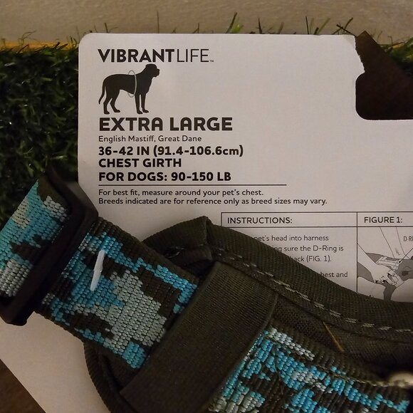 Vibrant Life Dog Harness XL Olive Camo Harness New NWT - Picture 7 of 11